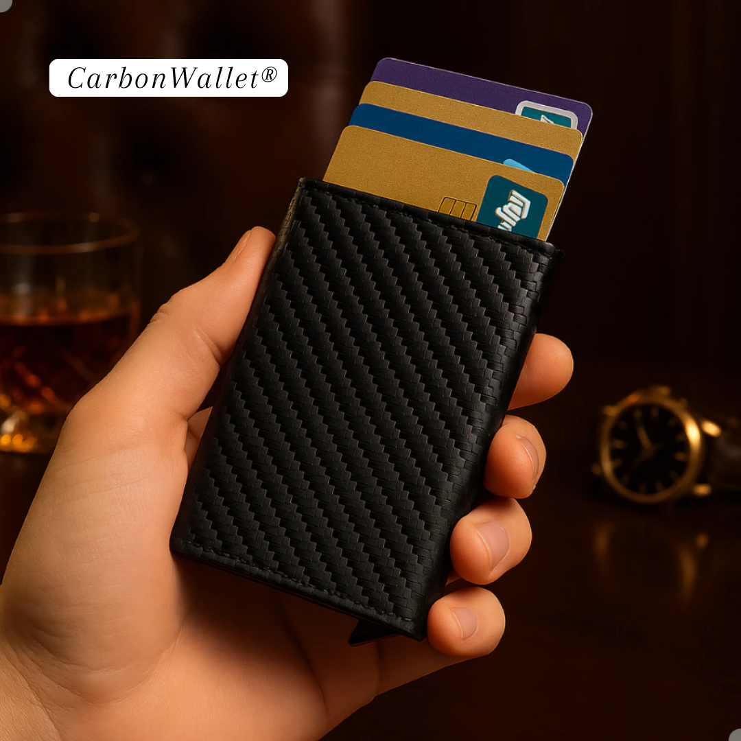 CarbonWallet® El Tarjetero Moderno Antirrobo 💳 🥷