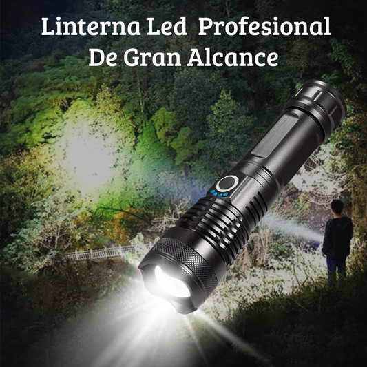 Linterna LED Profesional de Gran Alcance 🔦
