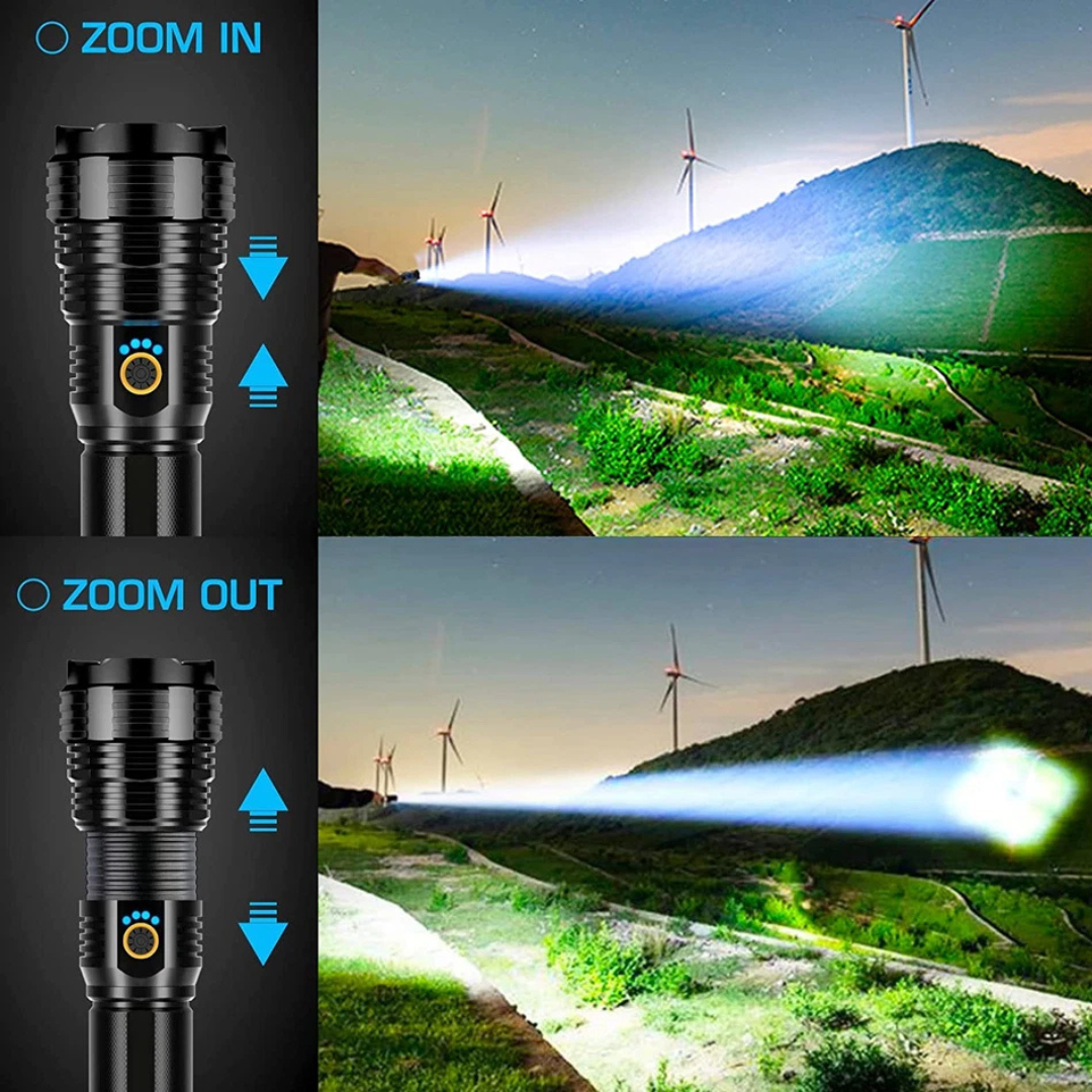 Linterna LED Profesional de Gran Alcance 🔦