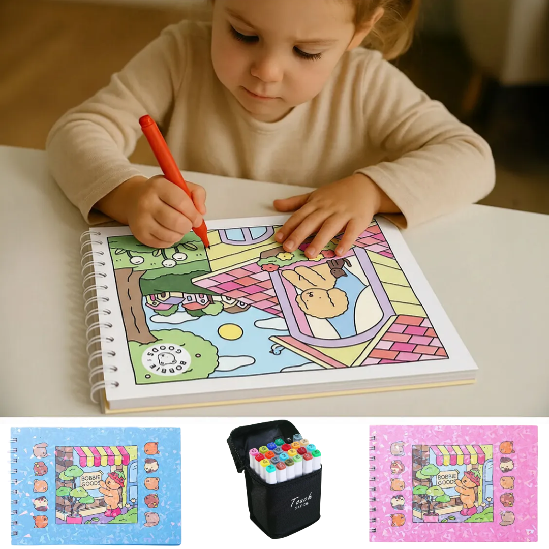 Kit Happy ColorArte® – El Mejor Libro de Colorir del Año 🎨