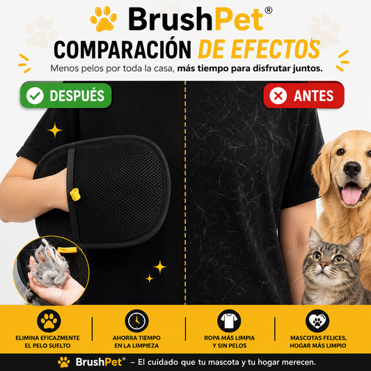 BrushPet® - Guante Removedor de Pelos