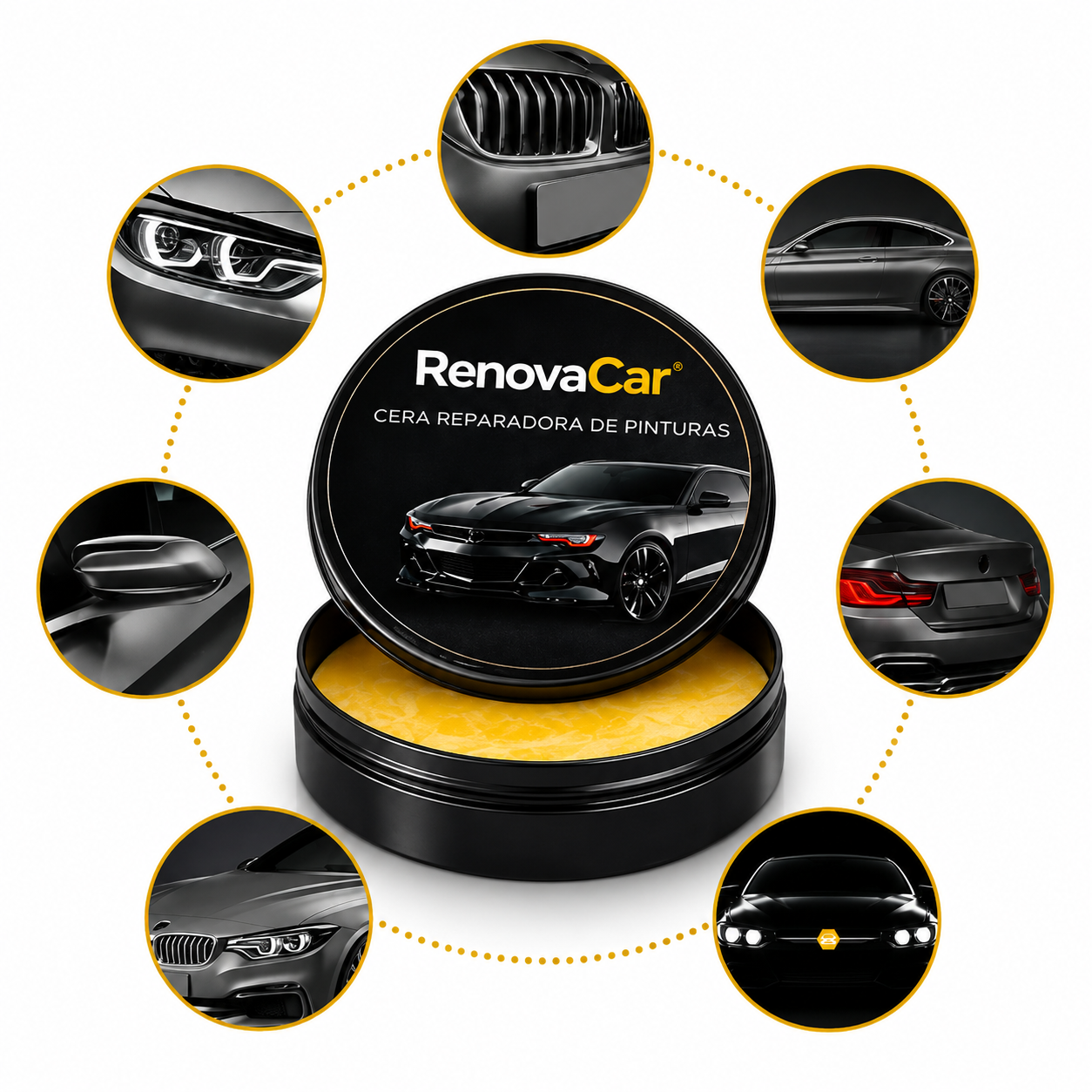RenovaCar® – Cera para Cuidado de Pintura