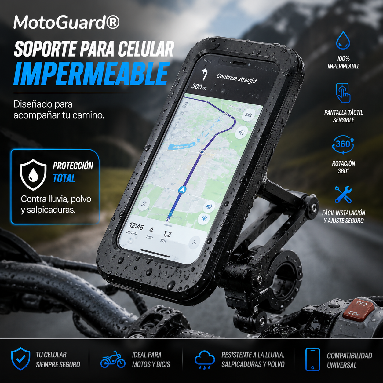 MotoGuard® Soporte para Celular Impermeable