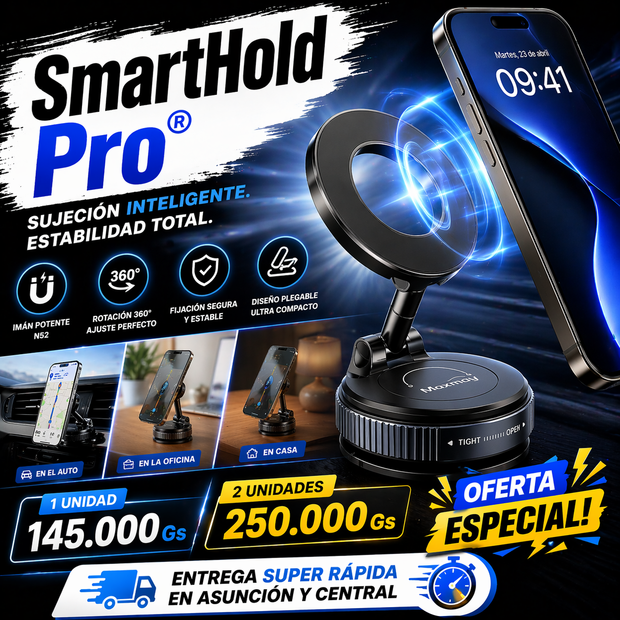 Soporte Magnético SmartHold Pro®