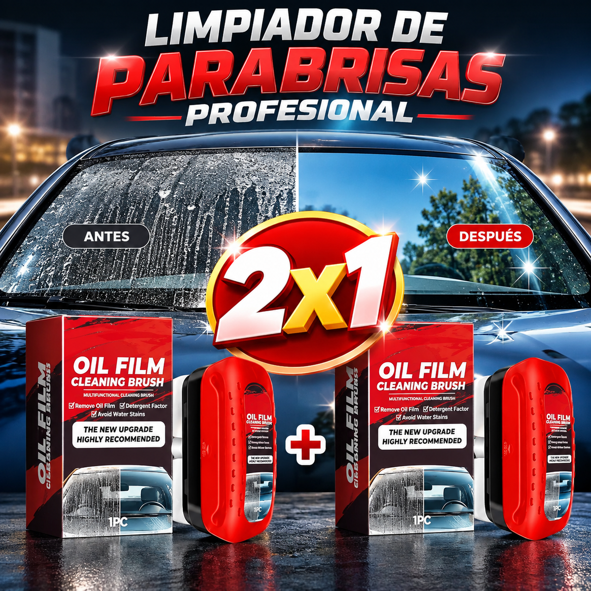 Limpiador Original de Parabrisas OilFilm® 2x1