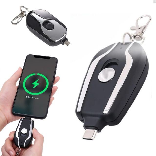 CARGADOR INALAMBRICO ESTILO LLAVERO PARA CELULAR ANDROID Y IPHONE