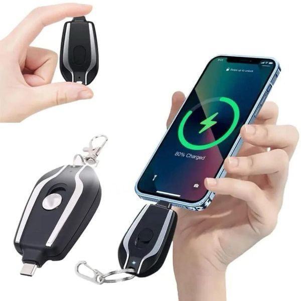 CARGADOR INALAMBRICO ESTILO LLAVERO PARA CELULAR ANDROID Y IPHONE
