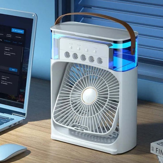 HUMIDIFICADOR + AIRE ACONDICIONADO + VENTILADOR PORTATIL