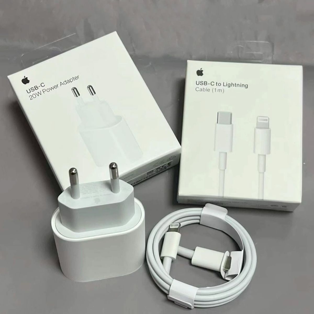 CARGADOR APPLE CON CABLE 20W TIPO C-LIGHTNIG