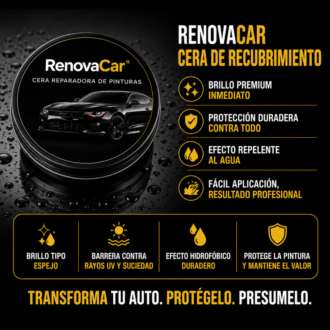RenovaCar® – Cera para Cuidado de Pintura